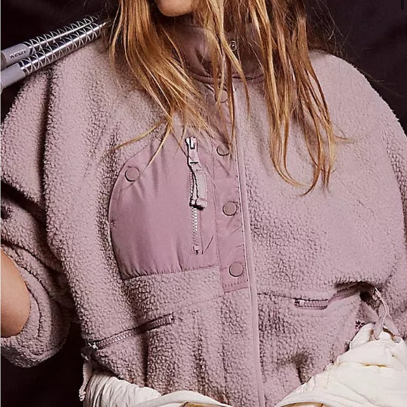 COPY - Free People - Hit the Slopes Jacket - Lavender Fog Size small - Picture 1 of 4